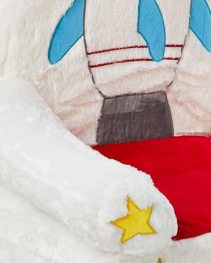 Amazon Basics Children's Plush Toddler Chair, Rocket, Multicolor - LeafyLoom