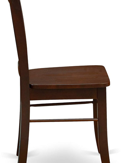 East West Furniture Oxford 5 Piece Room Furniture Set Includes a Square Kitchen Table and 4 Dining Chairs, 36x36 Inch, Mahogany - LeafyLoom