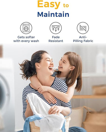 THREAD SPREAD Striped Egyptian Cotton Sheets Twin XL Size - 600 Thread Count 3 PC Damask Twin XL Sheets Deep Pockets, Sateen Weave College Dorm Bedding Twin XL, Fits Mattress upto 18" - Silver Stripe - LeafyLoom