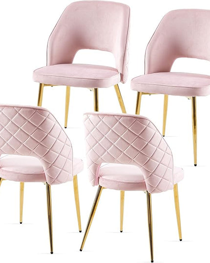 NicBex Haerin-SD-00327-LWJ Dining Chairs, 20.1"x24.2"x31.7", Pink - LeafyLoom