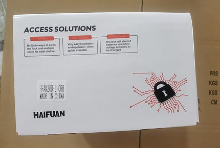 HAIFUAN M20 Bluetooth Digital Lock,Unlock with Fingerprints, Cards, Codes, App (Compatible with Alexa) (for Left Hand Doors Only) HAIFUAN