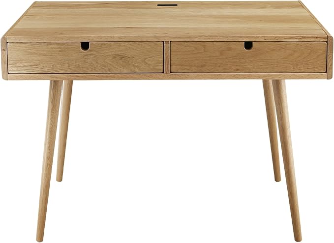 American Trails Freedom USB Ports Desk, Natural Oak - LeafyLoom