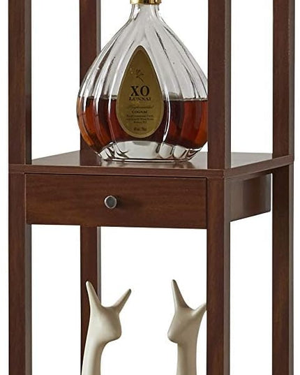 Artiva USA Etagere Shelf Floor lamp with Drawer - LeafyLoom