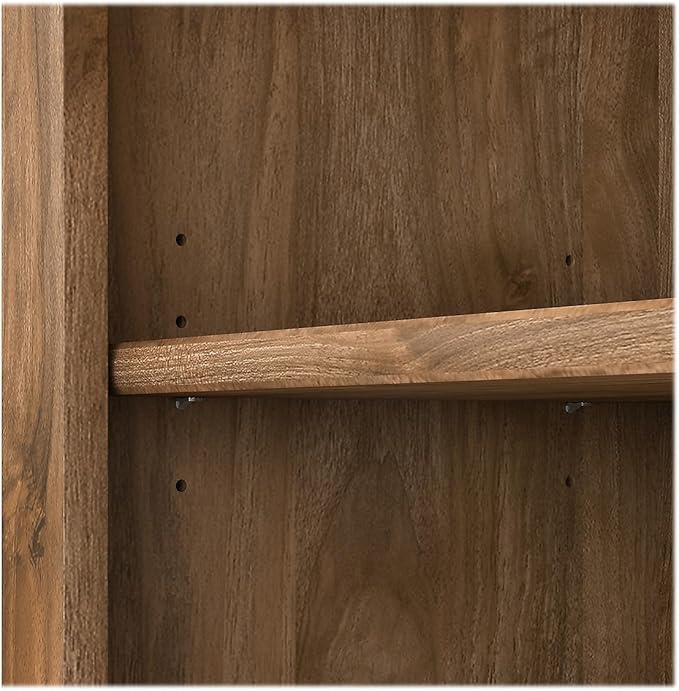 Bush Furniture Somerset 5-Shelf 65-inch H Bookcase, Fresh Walnut (WC81365) - LeafyLoom