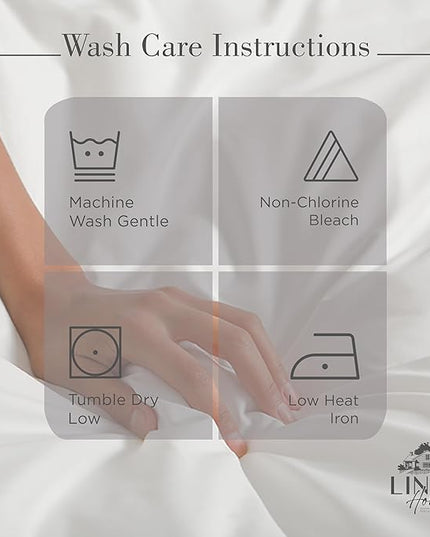 100% Cotton Percale Sheets California King Size, Charcoal, Deep Pocket, 4 Pieces Sheet Set - 1 Flat, 1 Deep Pocket Fitted Sheet and 2 Pillowcases, Crisp Cool and Strong Bed Linen - LeafyLoom