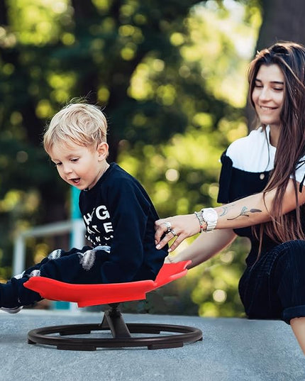 Autism Kids Swivel Chair Sensory Toy Chair for Kids Spinning Chair Kids Toys & Games Balance Physical Therapy Equipment, Kids Indoor Outdoor Play Equipment for Kids 3+ - LeafyLoom
