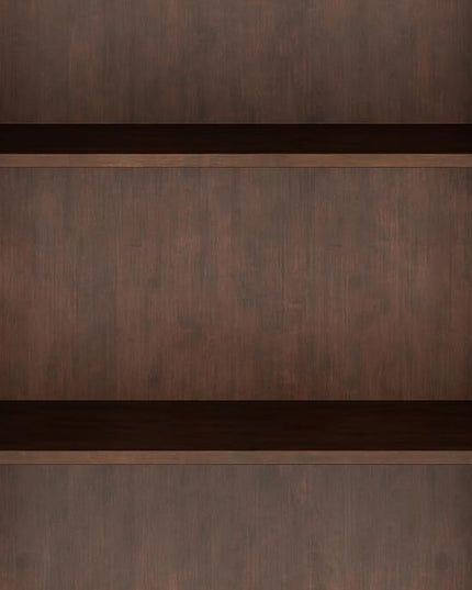 SIMPLIHOME Amherst SOLID WOOD 30 Inch Transitional 5 Shelf Bookcase in Russet Brown, For the Living Room, Study Room and Office - LeafyLoom