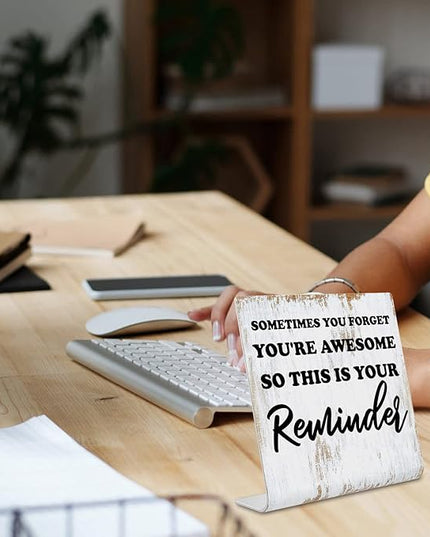 Inspirational Quotes Decor Gifts for Women, Motivational Desk Decor for Office, Decoration On Shelf Table Desk for Living Room Home Office Gift for Friends Coworker Nurse Worker Coworker dksg8 - LeafyLoom