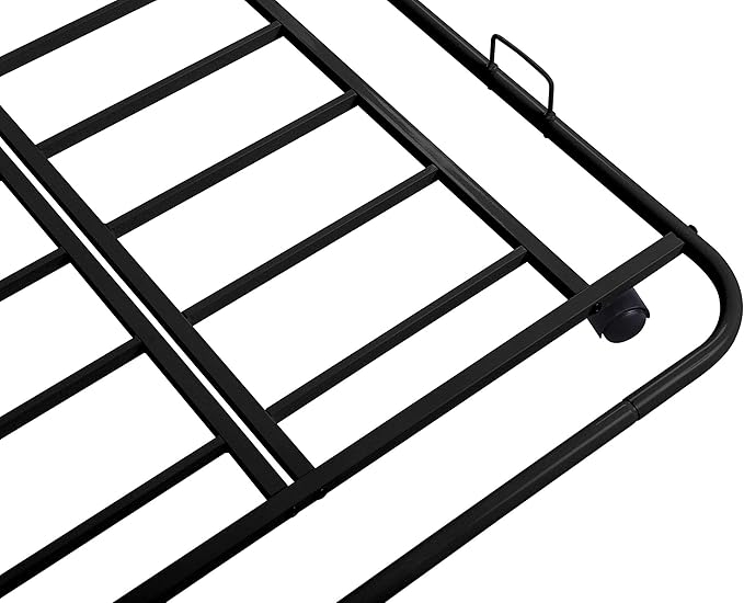 Twin Size Metal bed-Frame Daybed with trundle,Heavy Duty Steel Slat Support,Space Saving Sofa Bed,Modern 2 in 1 Sofa-Bed Frame for Kids Teens Adults,Bedroom Living Room Furniture,Black - LeafyLoom