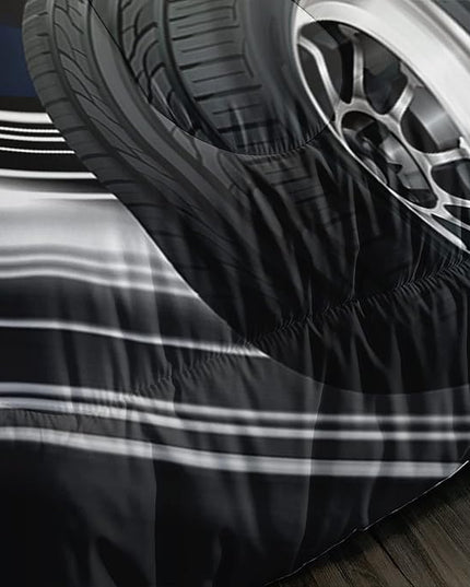 Axolotl Race Car Bedding Set Full Size,Boys Extreme Sports Comforter Set for Kids Boys Car Racing Gifts,Yellow Cool Car Comforter Car Sports Quilt Set 1 Comforter with 2 Pillowcase Car Racing Gifts - LeafyLoom