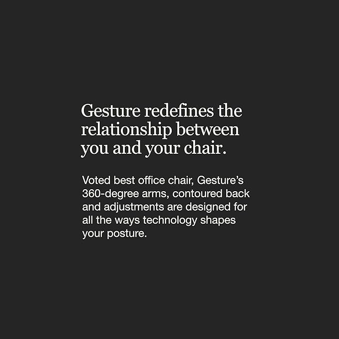 Steelcase Gesture Office Chair - Ergonomic Work Chair with Wheels for Carpet - Comfortable Office Chair - Intuitive-to-Adjust Chairs for Desk - 360-Degree Arms - Coconut Yellow Fabric - LeafyLoom