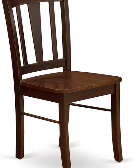 East West Furniture Oxford 5 Piece Room Furniture Set Includes a Square Kitchen Table and 4 Dining Chairs, 36x36 Inch, Mahogany - LeafyLoom