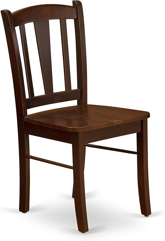 East West Furniture Oxford 5 Piece Room Furniture Set Includes a Square Kitchen Table and 4 Dining Chairs, 36x36 Inch, Mahogany - LeafyLoom