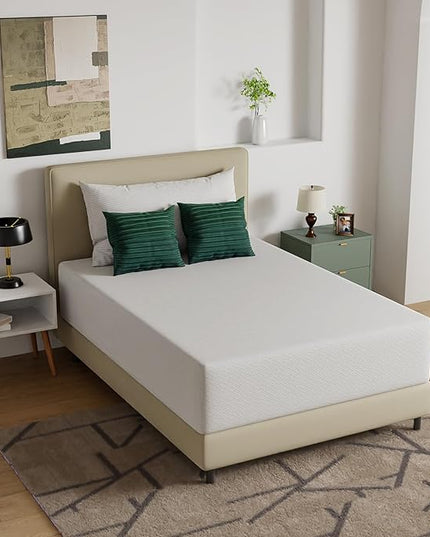 FDW 14 inch Gel Memory Foam Mattress Medium Firm Mattresses for Cool Sleep Relieving No Fiberglass CertiPUR-US Certified Mattress in a Box,Full - LeafyLoom