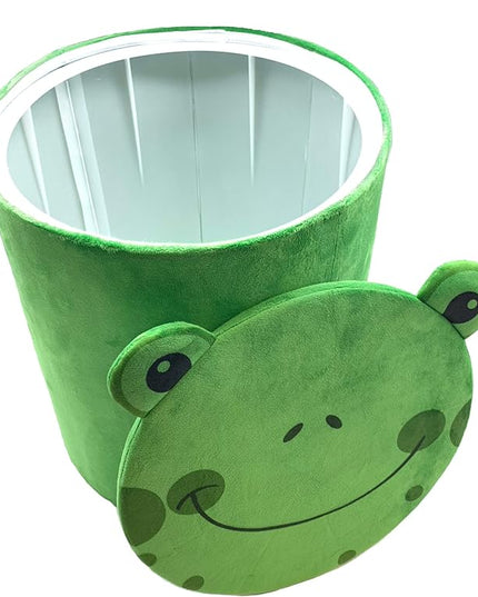 Storl Organizer Storage Stool for Toy and Cloth and Kids Stool (Frog, 12Wx13H) - LeafyLoom