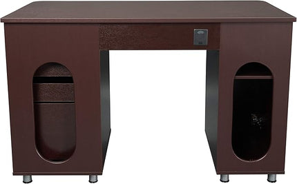 NicBex Laik-DW-00044-DX Desks, 47.5" W x 23.5" D x 30" H, Chocolate - LeafyLoom