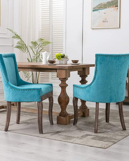 NicBex Haerin-SD-00085-LWJ Dining Chairs, 22.8"x20.8"x35.4", Blue - LeafyLoom