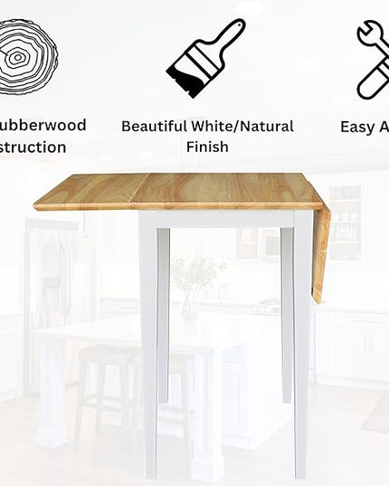 International Concepts Drop Leaf Dropleaf Table - LeafyLoom