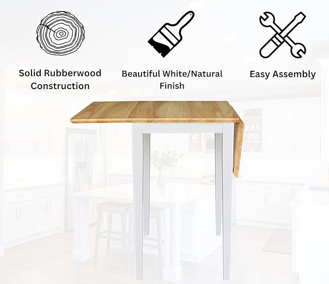 International Concepts Drop Leaf Dropleaf Table - LeafyLoom
