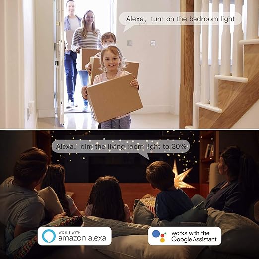 TREATLIFE Smart Dimmer Switch 4 Pack, Smart Light Switch Works with Alexa and Google Assistant, Neutral Wire Needed, 2.4Ghz Wi-Fi, Schedule, Remote Control, Single Pole, FCC Listed TREATLIFE