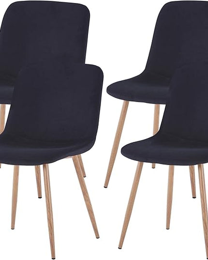 NicBex Haerin-SD-00382-LWJ Dining Chairs, 22.8"x17.7"x33.5", Black - LeafyLoom