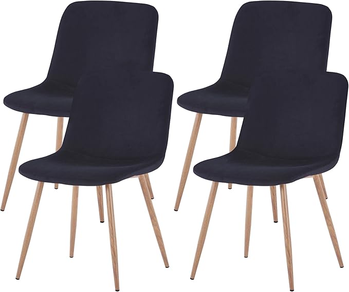 NicBex Haerin-SD-00382-LWJ Dining Chairs, 22.8"x17.7"x33.5", Black - LeafyLoom