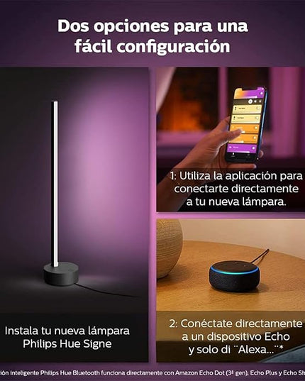 Philips Hue Signe Smart Floor Lamp, White - White and Color Ambiance LED Color-Changing Light - 1 Pack - Indoor - Control with Hue App - Works with Alexa, Google Assistant, and Apple Homekit PhilipsHue