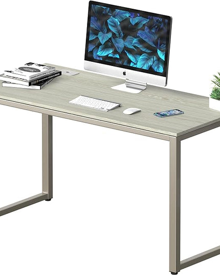 SHW 48" Home Office Computer Desk, Maple - LeafyLoom