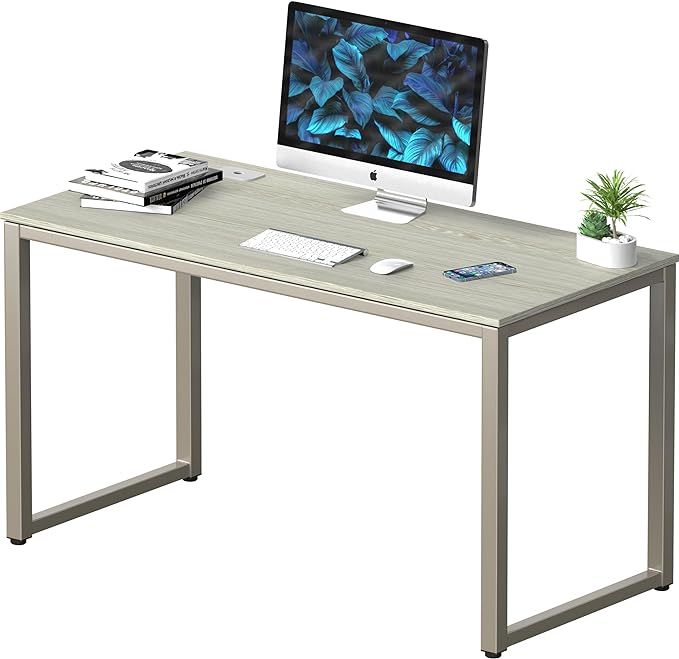 SHW 48" Home Office Computer Desk, Maple - LeafyLoom