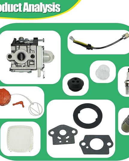 A021004700 A021000722 A021000723 New Carburetor Kits with Air Filter Fits for Echo PB-2520 Leaf Blower Replaces A021004700 A021000722 A021000723 - LeafyLoom
