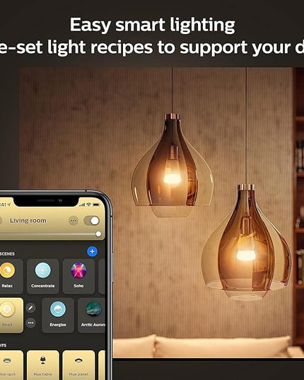 Philips Hue Smart 75W A19 LED Bulb - White Ambiance Warm-to-Cool White Light - 1 Pack - 1100LM - E26 - Indoor - Control with Hue App - Works with Alexa, Google Assistant and Apple Homekit PhilipsHue