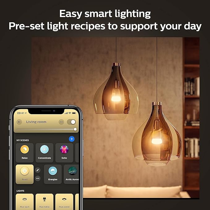 Philips Hue Smart 75W A19 LED Bulb - White Ambiance Warm-to-Cool White Light - 1 Pack - 1100LM - E26 - Indoor - Control with Hue App - Works with Alexa, Google Assistant and Apple Homekit PhilipsHue