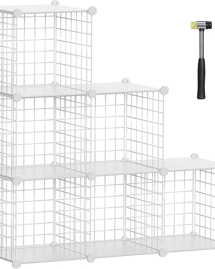 TUMUCUTE Closet Organizer,6-Cube Closet Organizers and Storage,Closet Cabinet Metal Shelf Rack Storage Shelves Bookshelf,Toy Organizers and Storage Bins - LeafyLoom