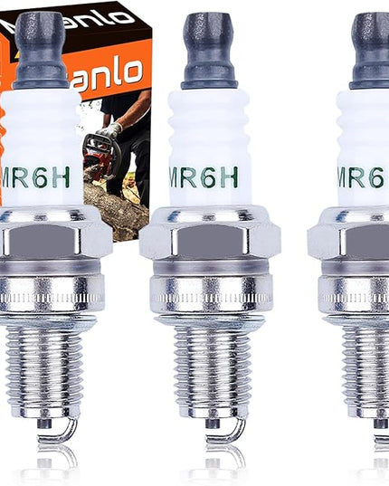 Spark Plug for Husqvarna 130BT 150BT 170BF 170BT 180BF 180BT 350BF 350BT 360BT 370BTS 380BFS 380BTS 560BFS 570BFS 570BTS 426LST 233RJ 243R 253R Backpack Blower Trimmer - LeafyLoom