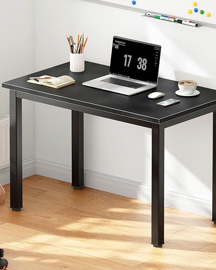 DlandHome 31.5 inches Small Computer Desk,Writing Table for Small Spaces Study Table Student Laptop Desk Black - LeafyLoom