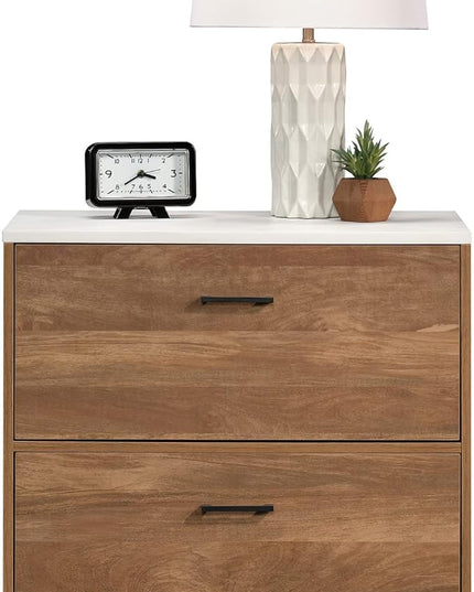 Sauder Tremont Row Lateral File, L: 15.71" x W: 27.95" x H: 29.53", Sindoori Mango - LeafyLoom