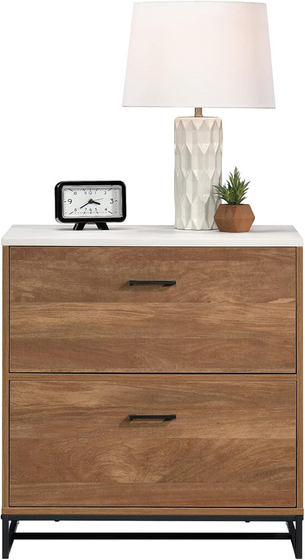 Sauder Tremont Row Lateral File, L: 15.71" x W: 27.95" x H: 29.53", Sindoori Mango - LeafyLoom