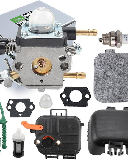 4229 120 0606 Carburetor for Sthil SH85 SH55 BG55 BG85 BG45 BG46 BG65 Zama C1Q-S68 Leaf Blower Parts with Air Filter Back Cover Tune Up Kit - LeafyLoom