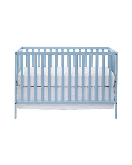 Suite Bebe Palmer 3 in 1 Convertible Crib - Quick Ship, Baby Blue - LeafyLoom