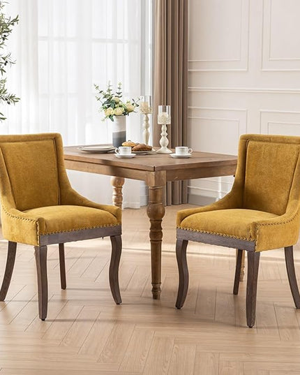 NicBex Haerin-SD-00088-LWJ Dining Chairs, 22.8"x20.8"x35.4", Golden - LeafyLoom