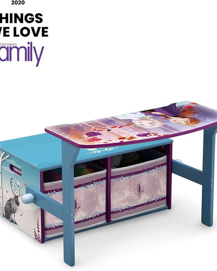 Delta Children Kids Convertible Activity Bench - Greenguard Gold Certified, Frozen II - LeafyLoom