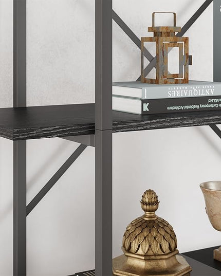 GAOMON 5 Tier Bookshelf, 67.9” Book Shelves for Living Room, Large Bookcase with 5 Open BookShelves, Display Shelves for Home Office, Study Room, Living Room, Bed Room-Black - LeafyLoom