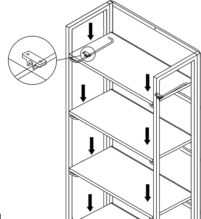 No-Assembly Folding Bookshelf Storage Shelves 4 Tiers Vintage Multifunctional Plant Flower Stand Storage Rack Shelves Bookcase for Home Office (White) - LeafyLoom