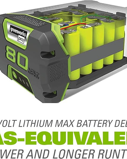 Greenworks 80V (150 MPH / 500 CFM / 75+ Compatible Tools) Cordless Axial Leaf Blower, 2.0Ah Battery and Charger Included - LeafyLoom