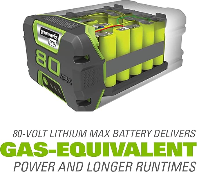 Greenworks 80V (150 MPH / 500 CFM / 75+ Compatible Tools) Cordless Axial Leaf Blower, 2.0Ah Battery and Charger Included - LeafyLoom