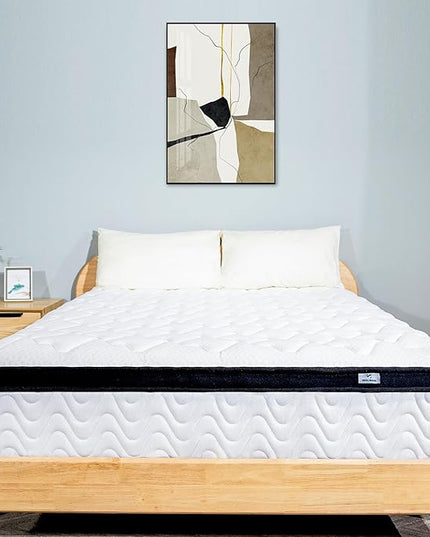 Full Size Mattress | 12 Inch Hybrid Mattresses Full in a Box | Medium Firm Memory Foam and Individual Pocket Springs | Fiberglass Free Bed Matress | Breathable | CertiPUR-US - LeafyLoom