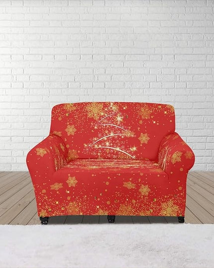 FKELYI Easy Going Stretch Sofa Slipcover Christmas Tree Sofa Couch Cover Washable Sofa Slipcovers Comfortable Furniture Protector S FKELYI