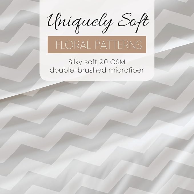 Linen Market 4 Piece Queen Bedding Sheet Set (Gray Arrow) - Sleep Better Than Ever with These Ultra-Soft & Cooling Bed Sheets for Your Queen Size Bed - Deep Pocket Fits 16" Mattress - LeafyLoom