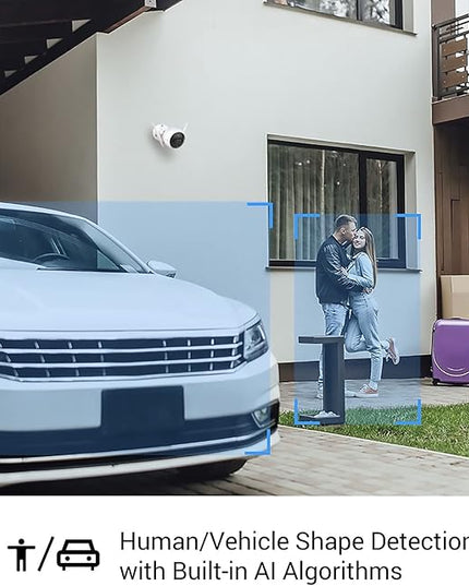 EZVIZ Outdoor Camera Dual Lens, Surveillance Camera with Color Night Vision & Human/Vehicle Detection, Active Defense with Light & Siren, Two-Way Talk, IP67, No Subscription Fee Cloud(C3X-Cloud) EZVIZ
