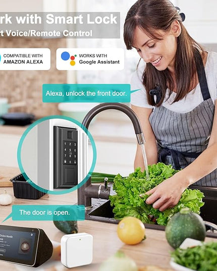 Smart Hub, WiFi Gateway for Smart Lock, G2 Gateway for Remote and Voice Control, Compatible with TTLock App, Alexa NARPULT